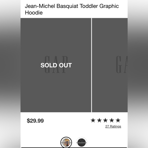 Jean-Michel Basquiat Toddler Graphic Hoodie - Picture 6 of 6